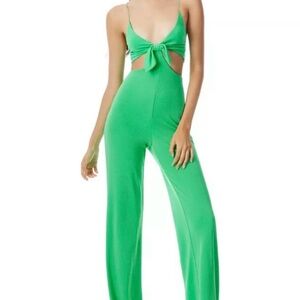 Alice and Olivia Green Sleeveless Jumpsuit